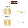 DICOSMETIC Textured Brass Beads KK-DC0001-06-2