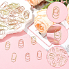 120Pcs 6 Styles Oval Iron Paper Clips AJEW-SP0003-02-3