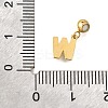 304 Stainless Steel Rhinstone Pendant STAS-H202-50G-W-3