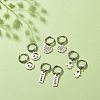 Non-Tarnish 304 Stainless Steel Dangle Hoop Earrings for Women EJEW-JE05037-2