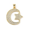 Brass Micro Pave Cubic Zirconia Pendants KK-L239-017G-1