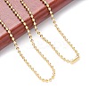 304 Stainless Steel Ball Chain Necklace X-MAK-R012-02G-4