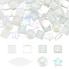 140Pcs 7 Styles Glass Cabochons & Plastic Beads DIY-FG0004-85-1
