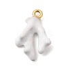 304 Stainless Steel Enamel Pendants STAS-P431-32G-03-1