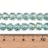 Baking Paint Transparent Glass Beads Strands DGLA-A035-T8mm-A11-2
