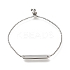 Non-Tarnish 304 Stainless Steel Box Chain Slider Bracelets BJEW-M233-03P-1