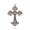 Latin Cross Fleuree Alloy Rhinestone Big Pendants TIBE-M001-167C-2
