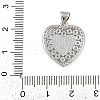 Brass Micro Pave Cubic Zirconia Pendants KK-P323-11D-P02-3