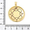Brass Micro Pave Deep Pink Cubic Zirconia Pendants KK-I360-057G-3