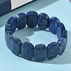 Natural Lapis Lazuli Beads Stretch Bracelets for Women Men BJEW-I323-02C-2