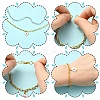 10Pcs Iron Cable Chain Bracelets IFIN-YW0004-03G-5