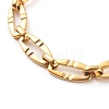 304 Stainless Steel Oval Link Chain Bracelets BJEW-JB06101-01-2