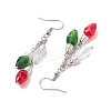 3Pcs Glass Beads Dangle Earrings EJEW-TA00456-4