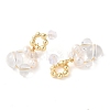 Natural Quartz Crystal Dangle Earrings EJEW-L286-06G-2