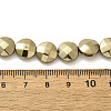 Electroplated Synthetic Non-magnetic Hematite Beads Strands G-L368-15B-01-4