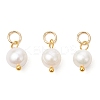 Natural Cultured Freshwater Pearl Two Sides Polished Charms PALLOY-JF04036-01-1