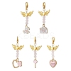 Valentine's Day Alloy Enamel Pendant Decoraton HJEW-JM02028-01-1