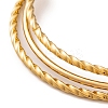 7Pcs PVD Vacuum Plating 304 Stainless Steel Ring Bangles Set for Women BJEW-A011-14C-G-3