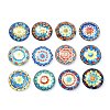 12Pcs Glass Cabochons X1-GGLA-S059-05-1