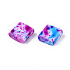 2-Hole Opaque Glass Seed Beads SEED-N004-001-A02-4