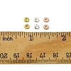 3 Colors Brass Flat Round Spacer Beads KK-FS0001-36-5