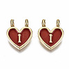 Alloy Enamel Charms X-ENAM-T012-02I-RS-2