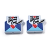 Father's Day Silicone Beads SIL-V006-02H-1