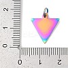 Ion Plating(IP) 304 Stainless Steel Pendants LS-STAS-I311-22RC-2