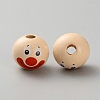 Wood European Beads WOOD-WH0064-24D-2