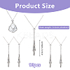 10Pcs Adjustable 304 Stainless Steel Macrame Pouch Necklace Making for Gemstone Nuggets NJEW-DC00007-2