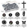 18Pcs 9 Styles Alloy Enamel Pendants FIND-FS0004-51-4