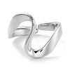 Heart Rack Plating Brass Open Cuff Rings RJEW-Z059-16P-3