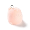 Flocking Resin Cute Pendants RESI-A040-02E-2