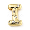Brass Micro Pave Clear Cubic Zirconia Pendants KK-E093-04G-I-1