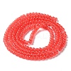 Baking Paint Imitation Jade Glass Round Bead Strands DGLA-Q021-4mm-32-3