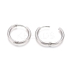 Tarnish Resistant 304 Stainless Steel Huggie Hoop Earrings EJEW-F111B-21mm-P-3