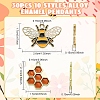 30Pcs 10 Styles Alloy Enamel Pendants ENAM-YW0005-91-3