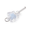 5Pcs Acrylic & Glass Pendants PALLOY-JF03526-02-4