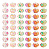 100Pcs Resin with Polymer Clay Inside European Beads RPDL-TA0001-08-2