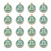 Golden Plated Alloy Enamel Charms X-ENAM-S118-05B-2