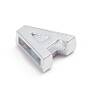 Alloy Slide Charms LS-ALRI-WH0005-09A-P-2