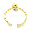 Rack Plating Brass Open Cuff Rings for Women RJEW-F162-02G-S-3