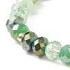 Glass & Resin Evil Eye Beaded Stretch Bracelet for Women BJEW-JB08599-6