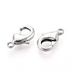 Brass Lobster Claw Clasps KK-YW0004-01B-P-2