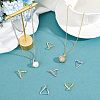 12Pcs 3 Colors Rack Plating Brass Micro Pave Cubic Zirconia Ice Pick Pinch Bails KK-FH0004-29-4