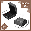 Rectangel PU Imitation Leather Coin Storage Boxes CON-WH0086-102C-01-2