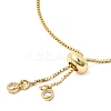 Brass Pave Random Color Cubic Zirconia Box Chain Slider Bracelet Making MAK-K024-02G-01-3