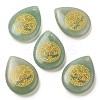 Natural Green Aventurine Drop Pendants G-C158-01E-1