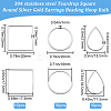 48Pcs 3 Styles 304 Stainless Steel Linking Ring STAS-BBC0005-29-2