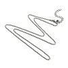 Brass Ball Chain Necklaces NJEW-JN02912-03-1